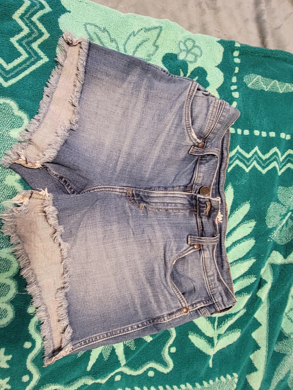 Wrangler Light Blue Denim Jean Shorts